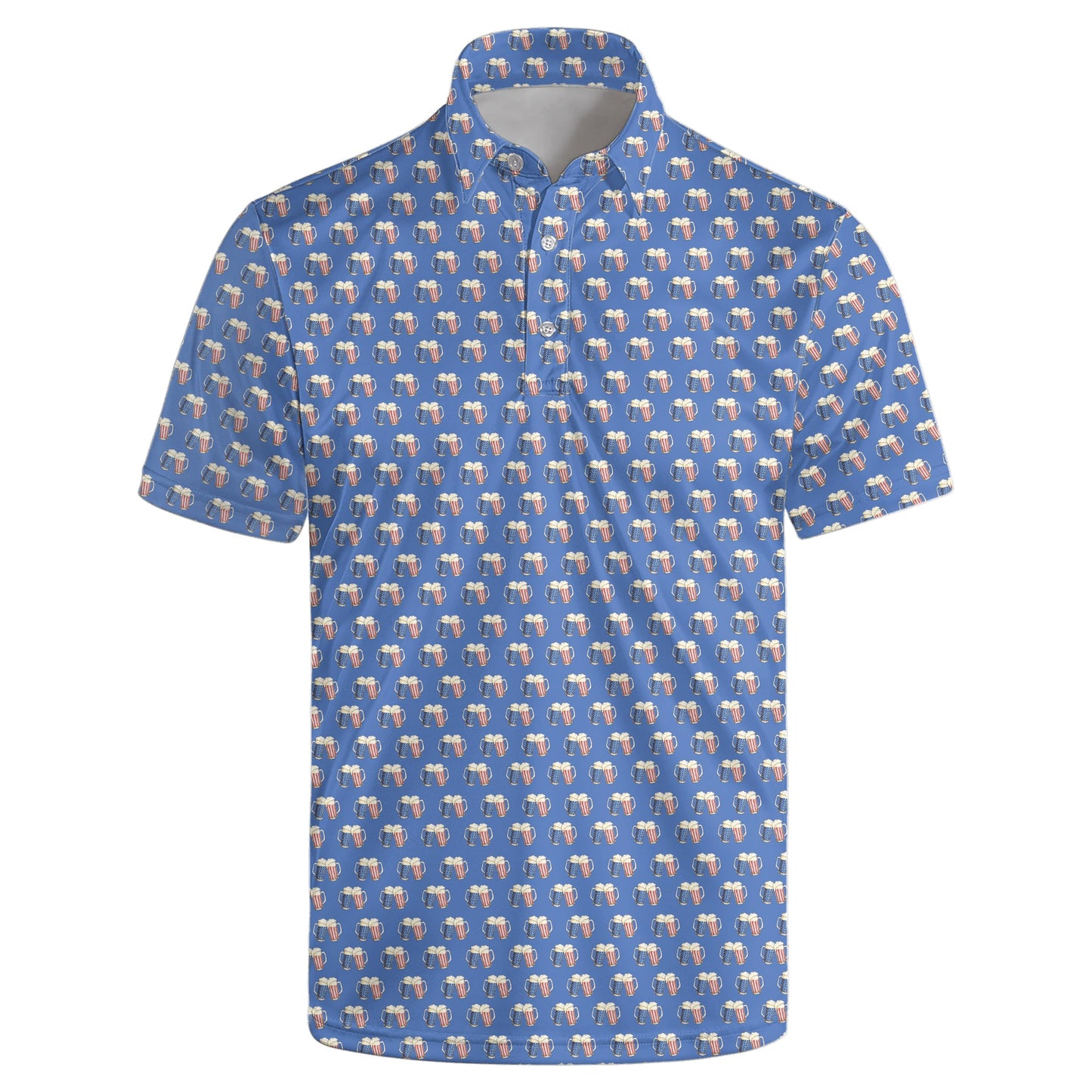HOTGolf Polos for Men Funny Moisture Wicking Golf Shirts Performance Quick-Dry Polo Shirts Short Sleeve