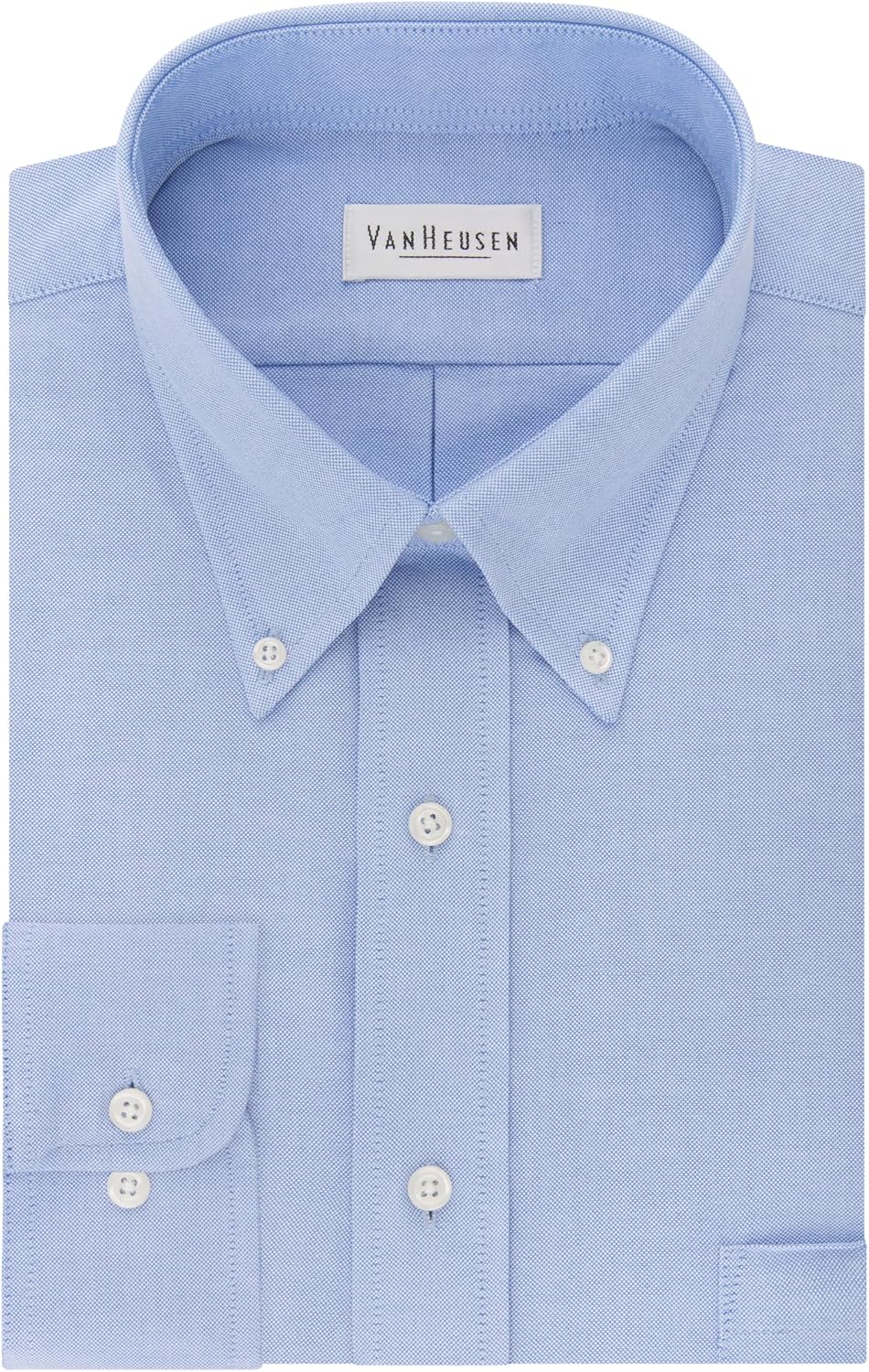 HOTVan Heusen Men's Regular Fit Oxford Solid Buttondown Collar Dress Shirt