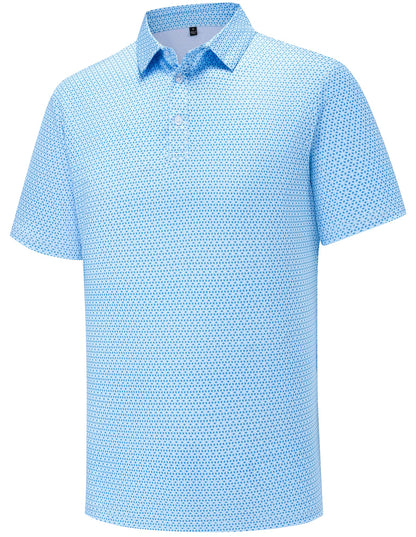 HOTMens Golf Polo Shirts Short Sleeve Moisture Wicking Dry Fit Performance Casual Funny Golf Polo Shirts for Men