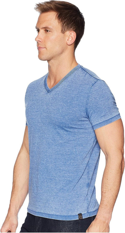 HOTLucky Brand Men's Venice Burnout V Neck Tee