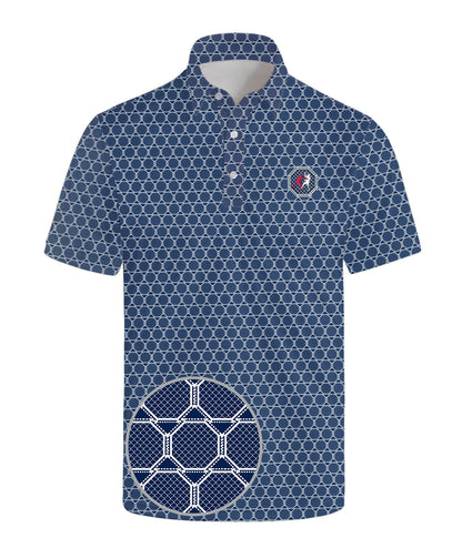 HOTGolf Polo Shirts for Men Funny Print Quick Dry Short Sleeve Performance Golf Shirts Moisture Wicking Polo Shirts