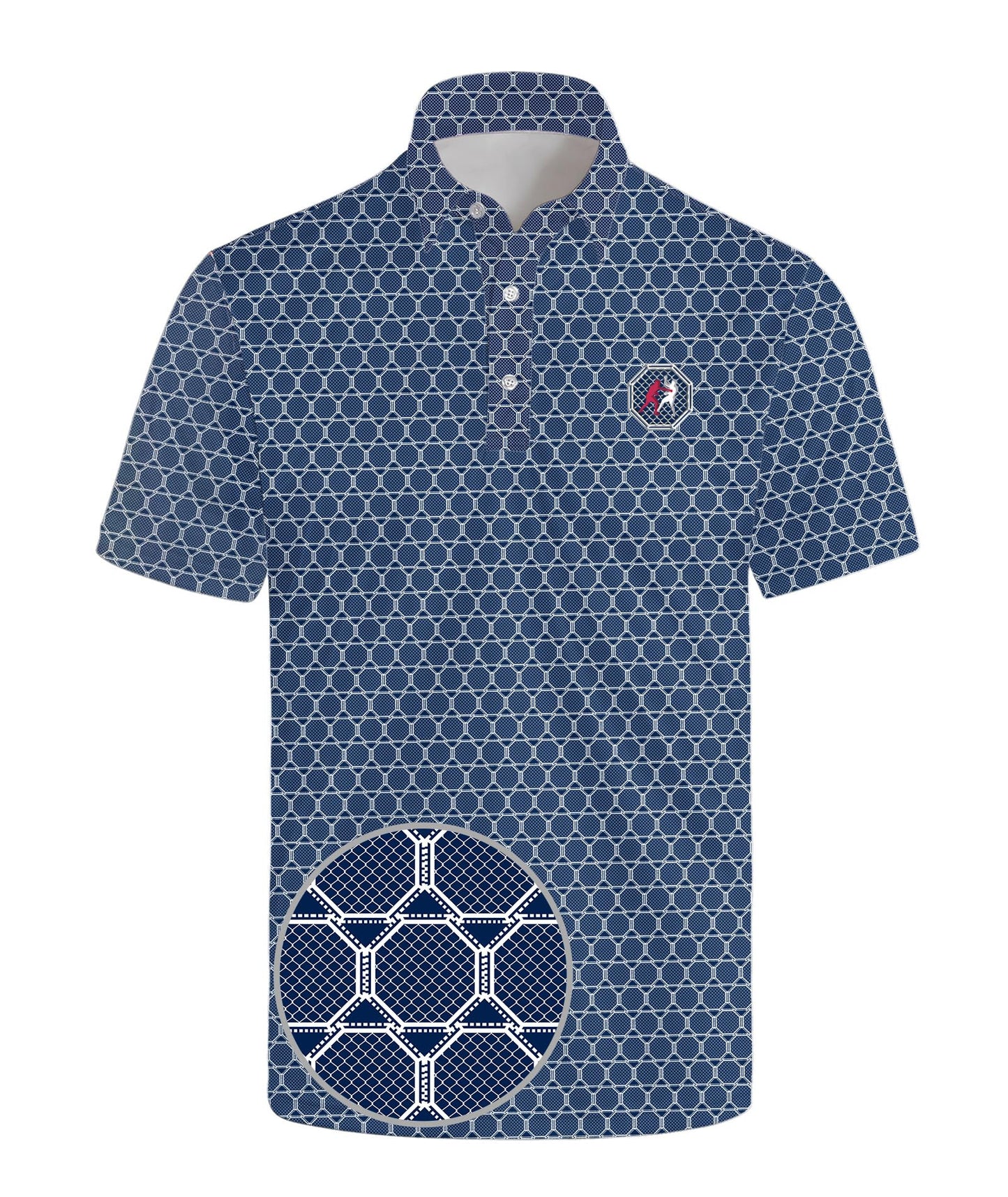 HOTGolf Polo Shirts for Men Funny Print Quick Dry Short Sleeve Performance Golf Shirts Moisture Wicking Polo Shirts