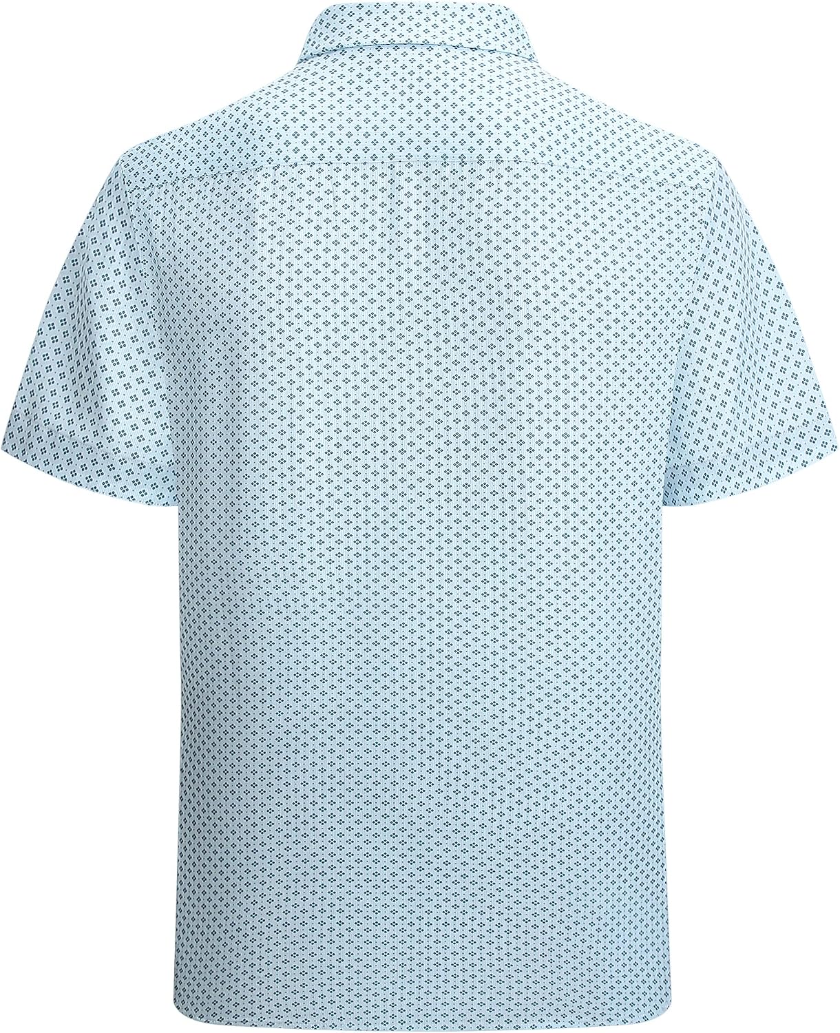 HOTAlex Vando Mens Printed Dress Shirts Easy Care Button Down Shirt | Four-way flexible weave, Inner collar & cuff contrast, Anti-wrinkle texture, Lightweight, Great present for male relatives