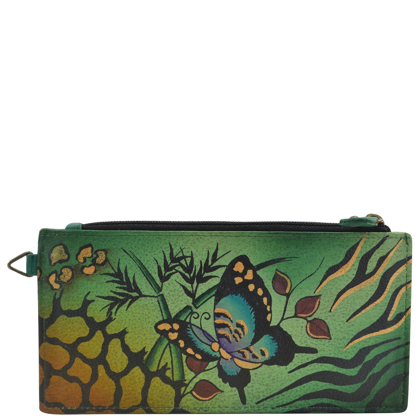 HOTAnna by Anuschka Women's Hand Painted Genuine Leather Organizer Wallet | Hand Painted