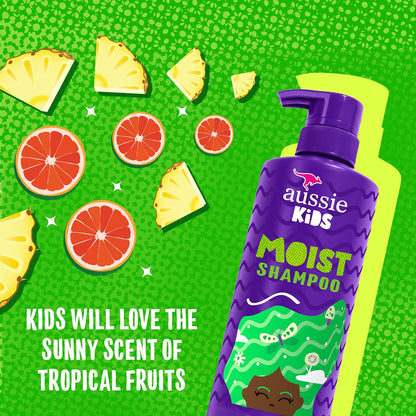 HOTAussie Kids Hair Care Bundle Set Including: Shampoo (16 Fl Oz), Conditioner (16 Fl Oz) & Detangler Spray (8 Fl Oz), Paraben- Freem Sulfate-Free, Dye-Free, Cruelty-Free, Tangle-Free Styling
