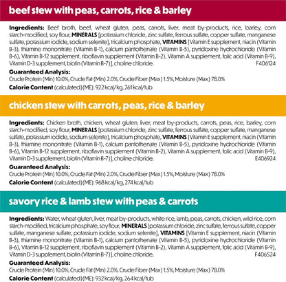 HOTPurina Beneful Gravy Wet Dog Food Variety Pack, Prepared Meals Stew - (12) 10 oz. Tubs