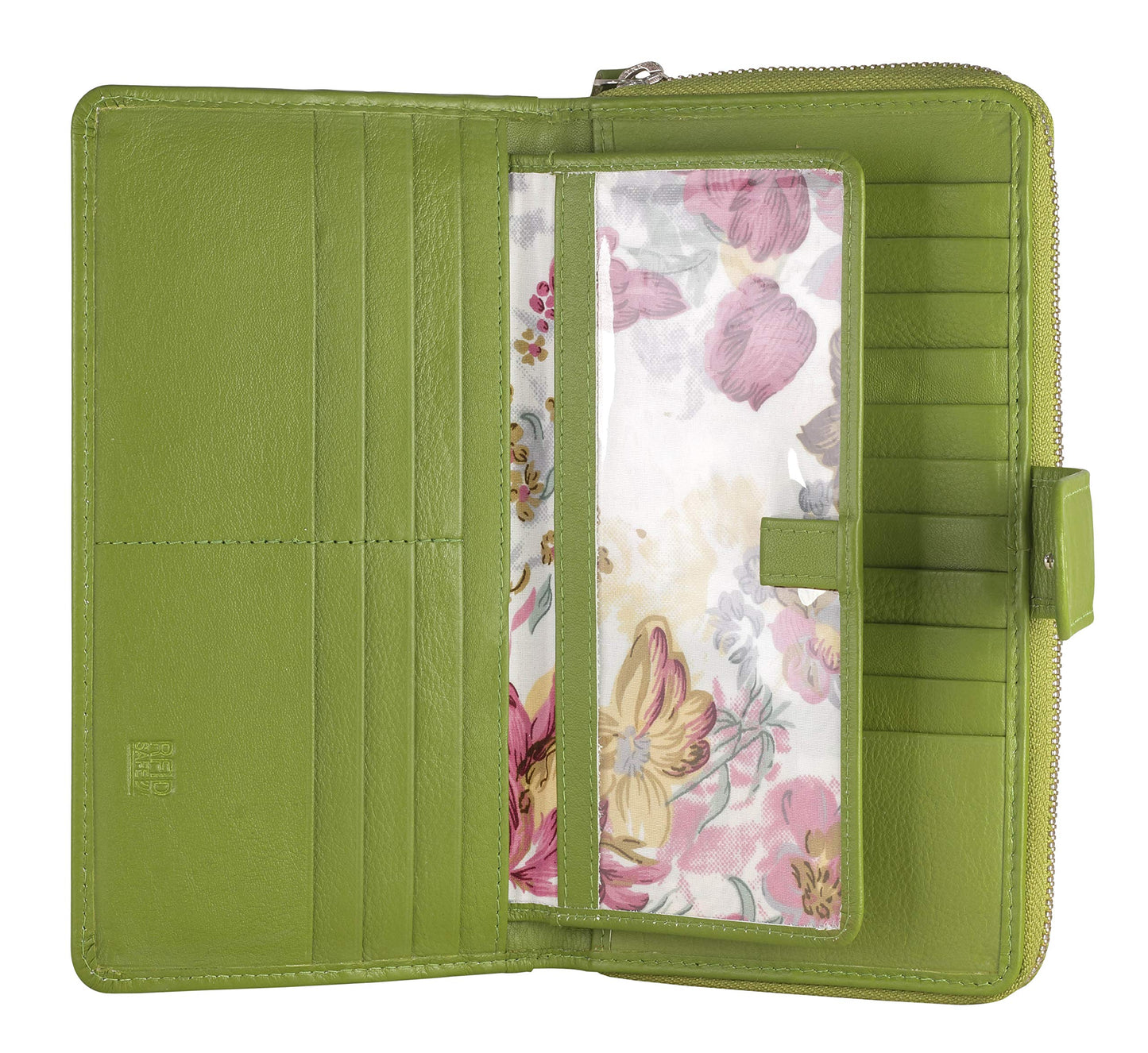 HOTBig Fat RFID Blocking Leather Organizer Checkbook Wallets For Women - Clutch