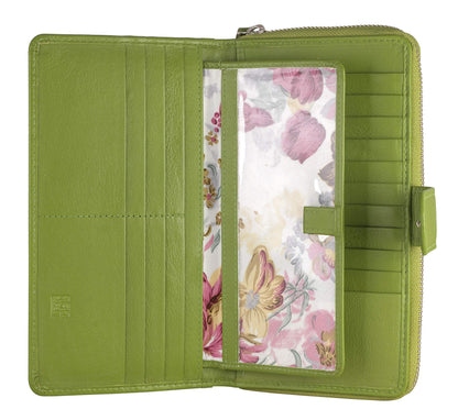 HOTBig Fat RFID Blocking Leather Organizer Checkbook Wallets For Women - Clutch