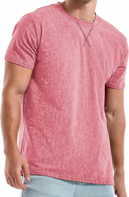 HOTKLIEGOU Men's T-Shirts - Premium Cotton Crew Neck Tees S - 4XL