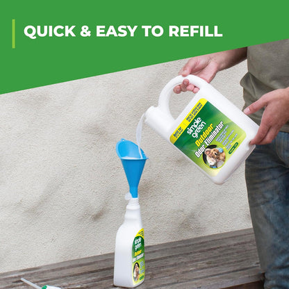 HOTSimple Green Outdoor Odor Eliminator for Pets, Dogs, Ideal for Artificial Grass & Patio (32 oz Hose End Sprayer & 1 Gallon Refill)