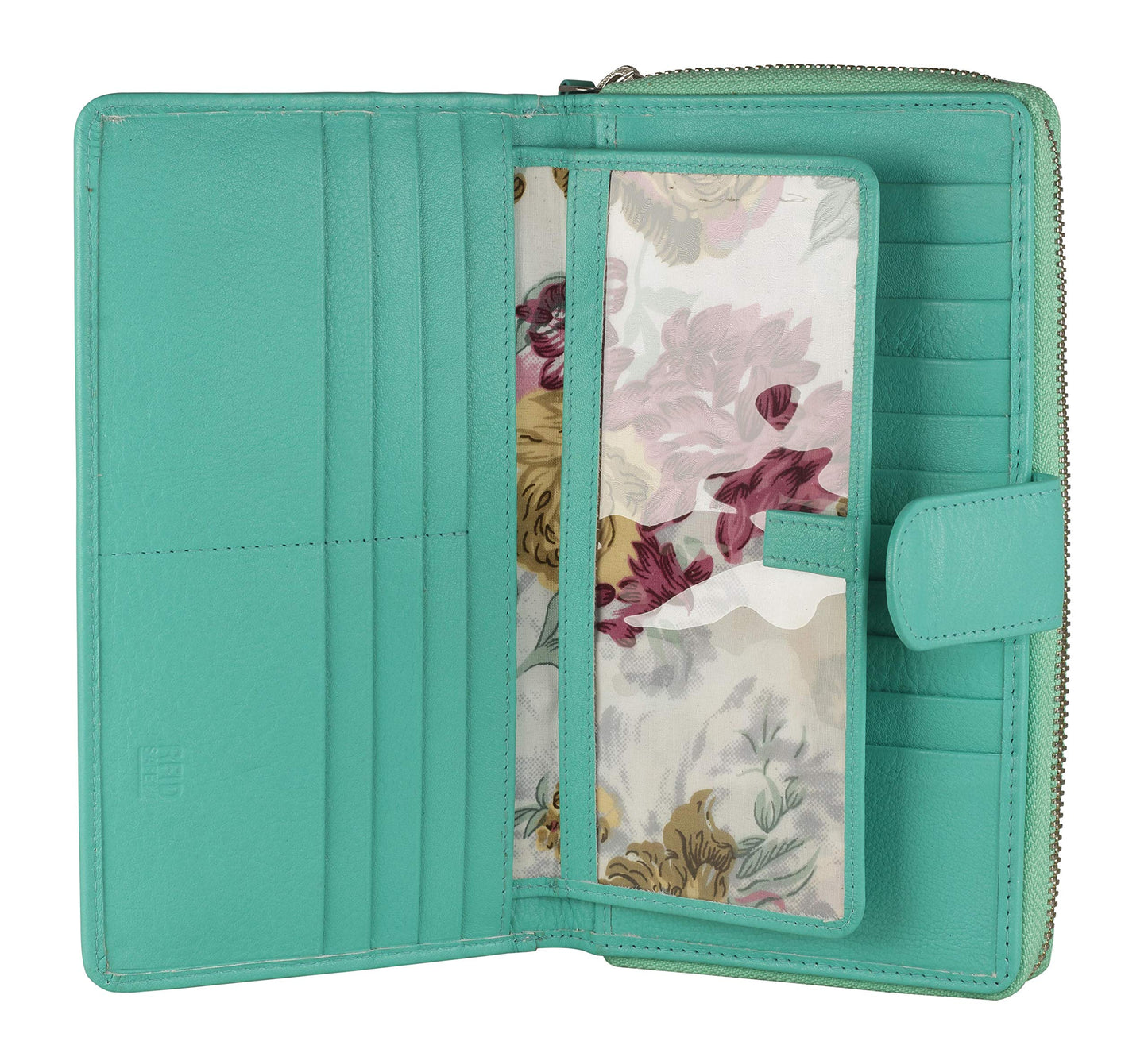 HOTBig Fat RFID Blocking Leather Organizer Checkbook Wallets For Women - Clutch