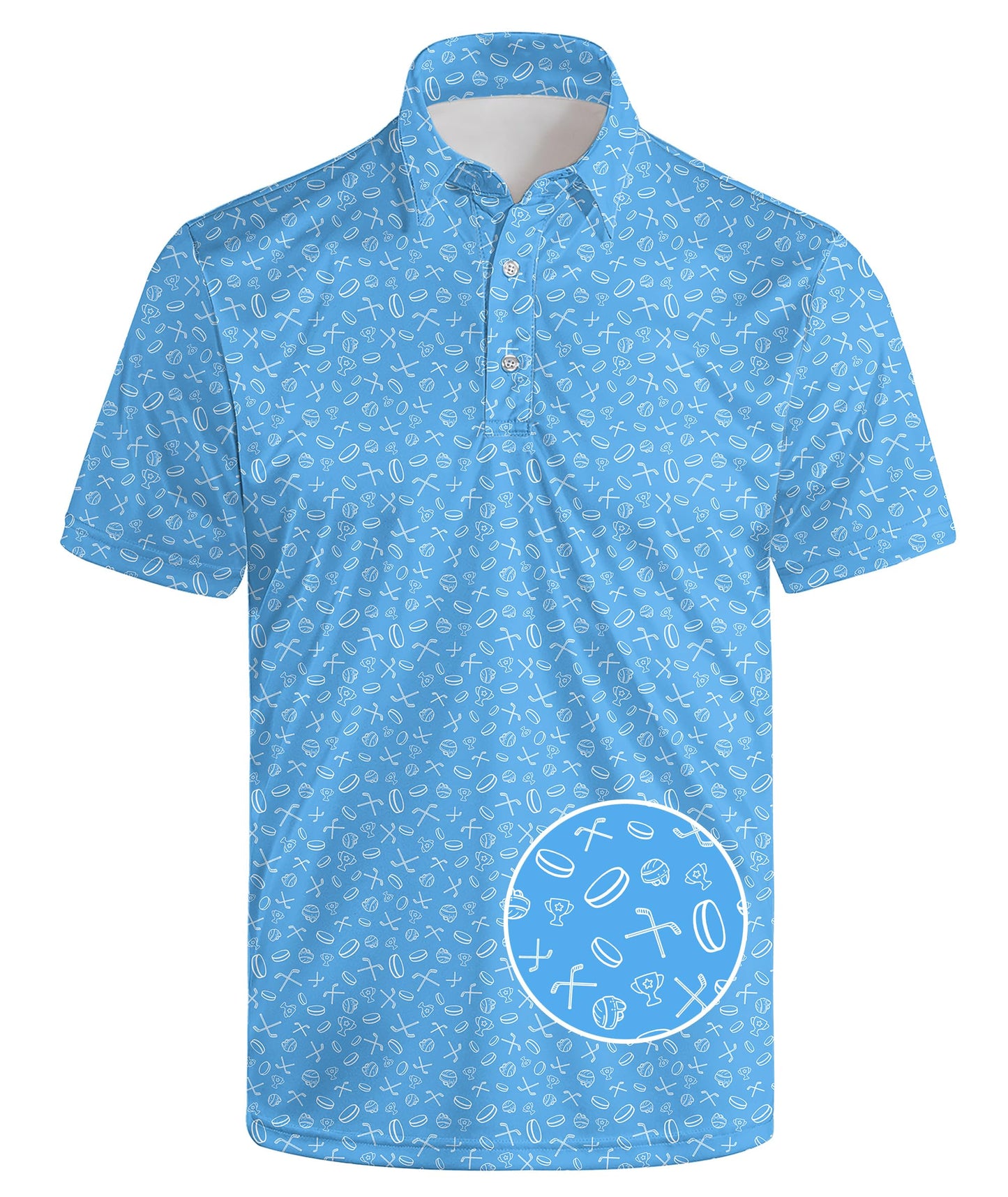 HOTGolf Polo Shirts for Men Funny Print Quick Dry Short Sleeve Performance Golf Shirts Moisture Wicking Polo Shirts