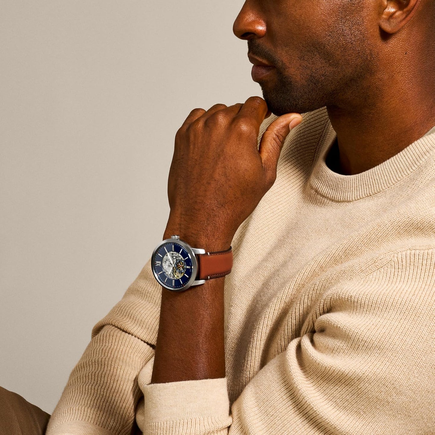 HOTFossil Men's Watch, Townsman Automatic Stainless Steel Watch for Men