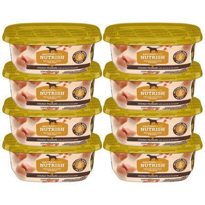 HOTNutrish Savory Favorites Wet Dog Food Variety Pack, 8 oz Tubs (Rachael Ray) | Pack of 6, Includes 3 Delicious Flavors of Chicken Paw Pie, Hearty Beef Stew & Savory Lamb Stew, No Artificial Flavors