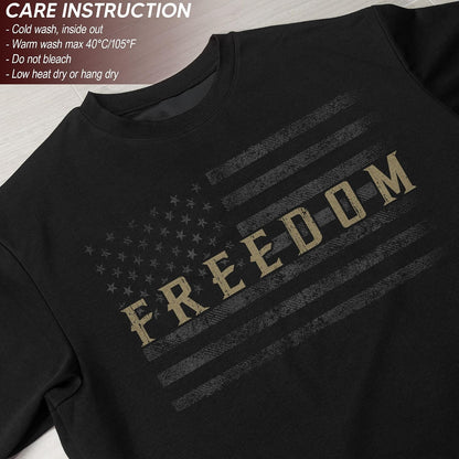 HOTAmerican Freedom Shirts for Men, Patriotic Shirts for Men | Patriotic shirt featuring freedom-themed graphics and American flag-inspired details with a bold heritage design