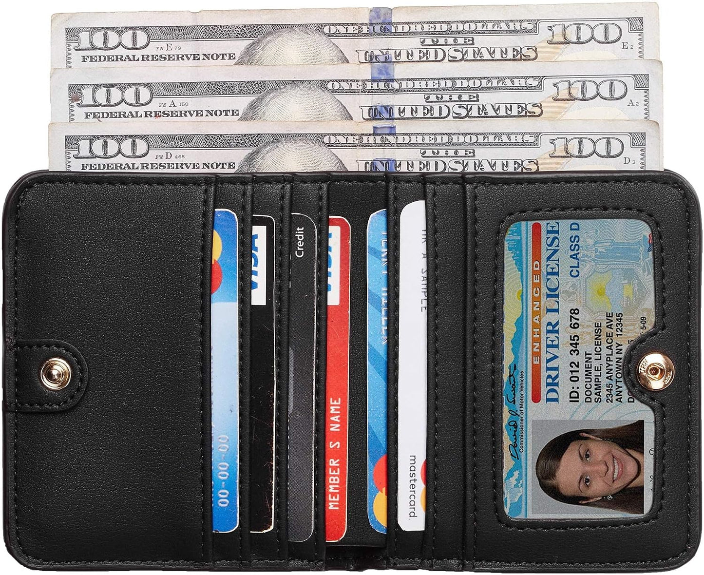 HOTToughergun Women's Genuine Leather Wallet& Men’s Money Clip