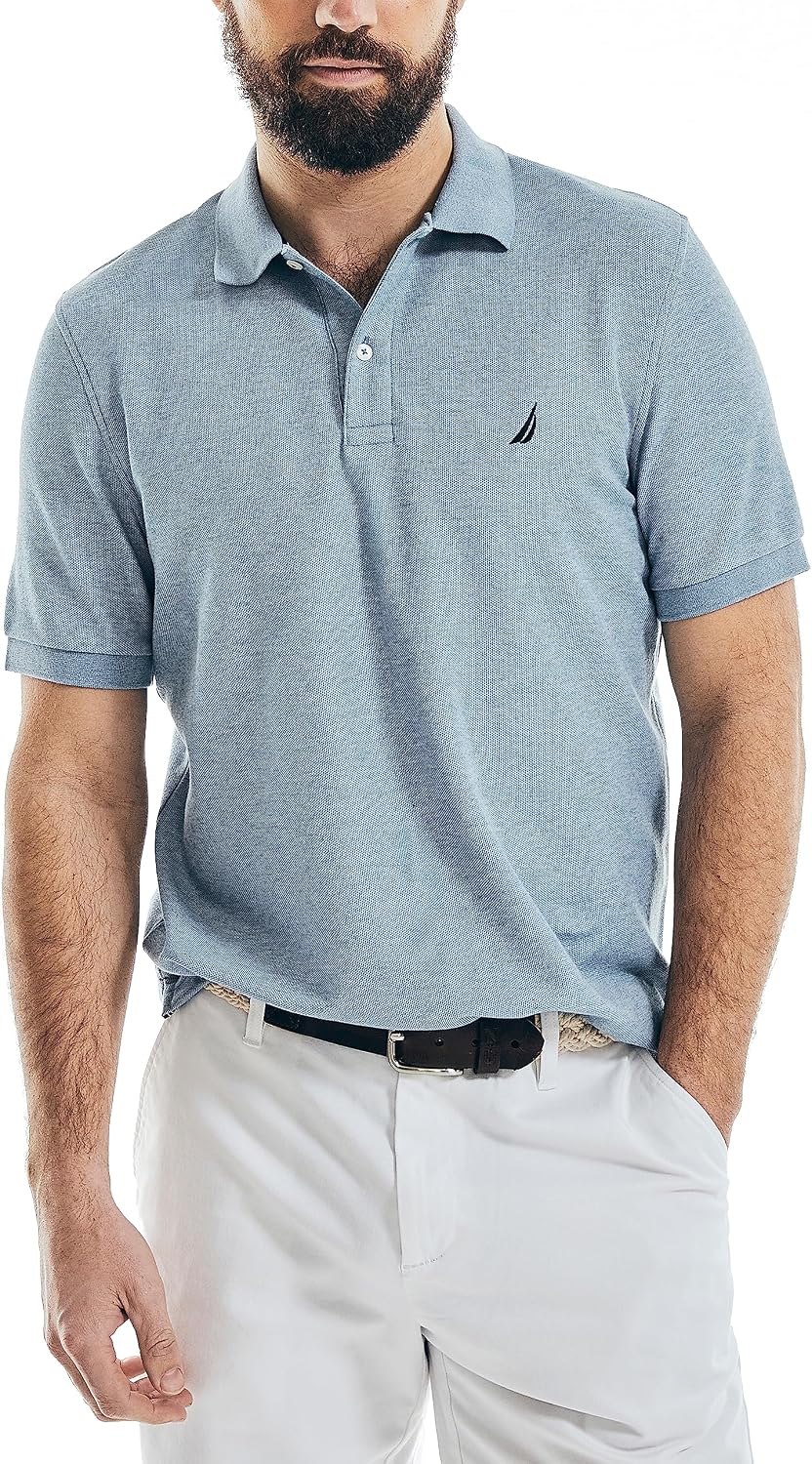 HOTNautica Men's Performance Pique Polo Shirt | Designed Exclusively for Big & Tall Men