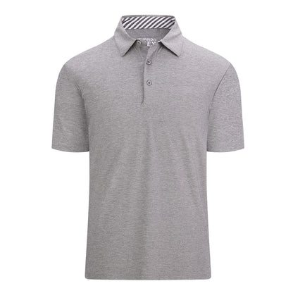 HOTAlex Vando Mens Golf Shirt Moisture Wicking Quick-Dry Short Sleeve Polo | UPF40,Soft & stretch,Sweat resistant,Multi-scene sports & office apparel