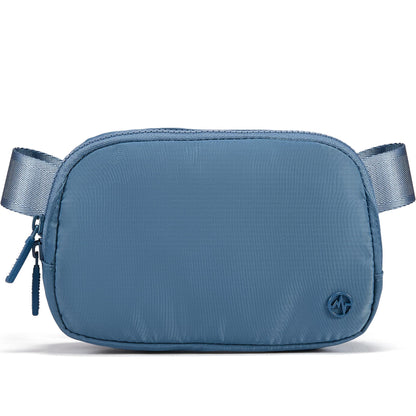 HOTPander Two Way Zipper Fanny Pack Nylon Everywhere Belt Bag for Women, Water Repellent Waist Packs, Crossbody Bags with Adjustable Strap (Red Merlot).