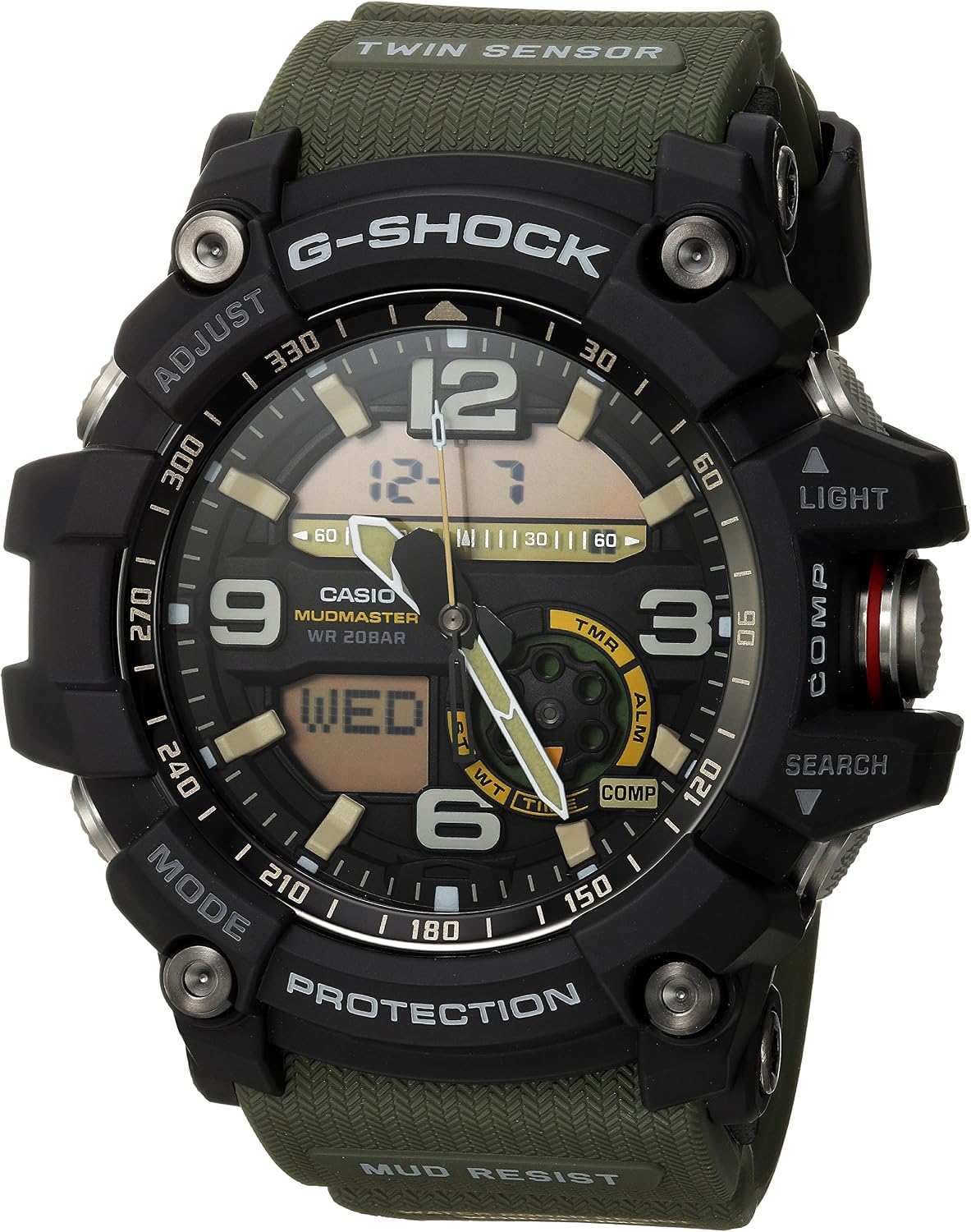 HOTCasio Men's GG-1000-1A3CR G Shock Analog-Digital Display Quartz Green Watch