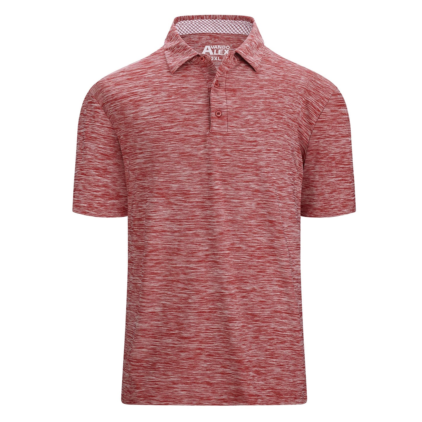 HOTAlex Vando Mens Golf Shirt Moisture Wicking Quick-Dry Short Sleeve Polo | UPF40,Soft & stretch,Sweat resistant,Multi-scene sports & office apparel