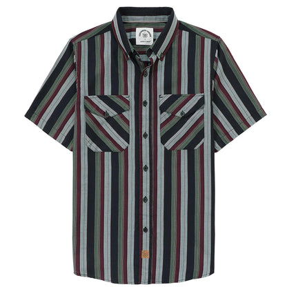 HOTDubinik® Mens Short Sleeve Button Down Two Pockets Soft Vintage Regular Fit Vintage Fishing Casual Shirts