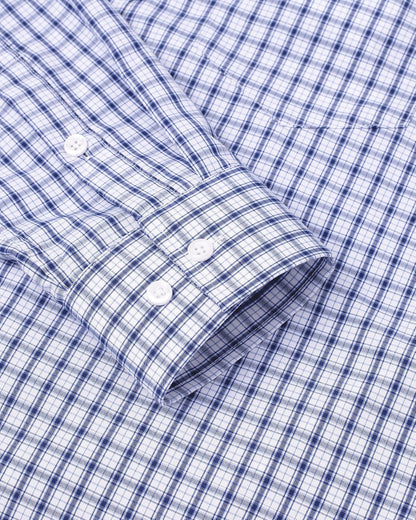 HOTAlimens & Gentle Men's Plaid Button Down Shirts Cotton Long Sleeve Dress Shirts Regular Fit Gingham Shirts