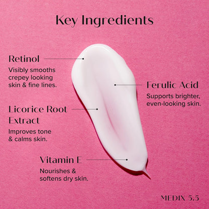 HOTMedix 5.5 Retinol Body Lotion Firming Moisturizer | Crepey Skincare Treatment | Retinol Body Cream | Anti Aging Firming Cream For Women Targets Look Of Crepe Skin, Wrinkles, & Sagging Skin, 15 Fl Oz
