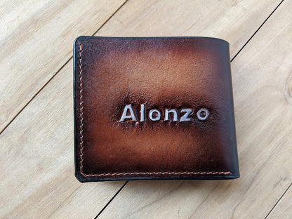 HOTHunting, Raccoon, Coonhunters, Coon Hunter, Men's 3D Genuine Leather Wallet, Handmade wallet, Carved wallet, Tooled wallet, Airbrush Art, Bifold wallet, Custom wallet, Personalized wallet, A(19)