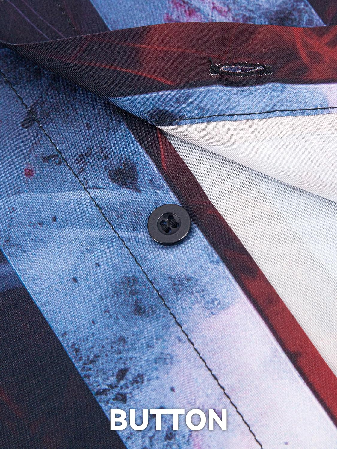 HOTYoimira 4th of July Shirts for Men,Patriotic Grunge Concept USA Flag Button-Down Casual Short Sleeve Hawaiian Shirts for Men