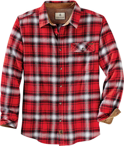 HOTLegendary Whitetails Mens Long Sleeve Button Down 100% Cotton Flannel Shirt