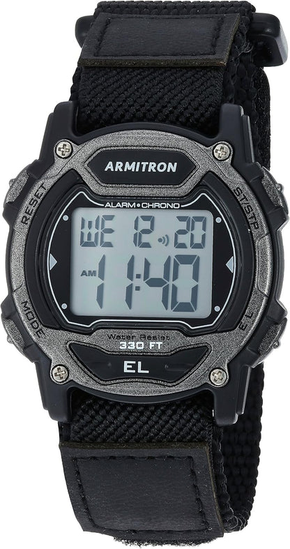 HOTArmitron Sport Unisex Digital Chronograph Nylon Strap Watch, 45-7004