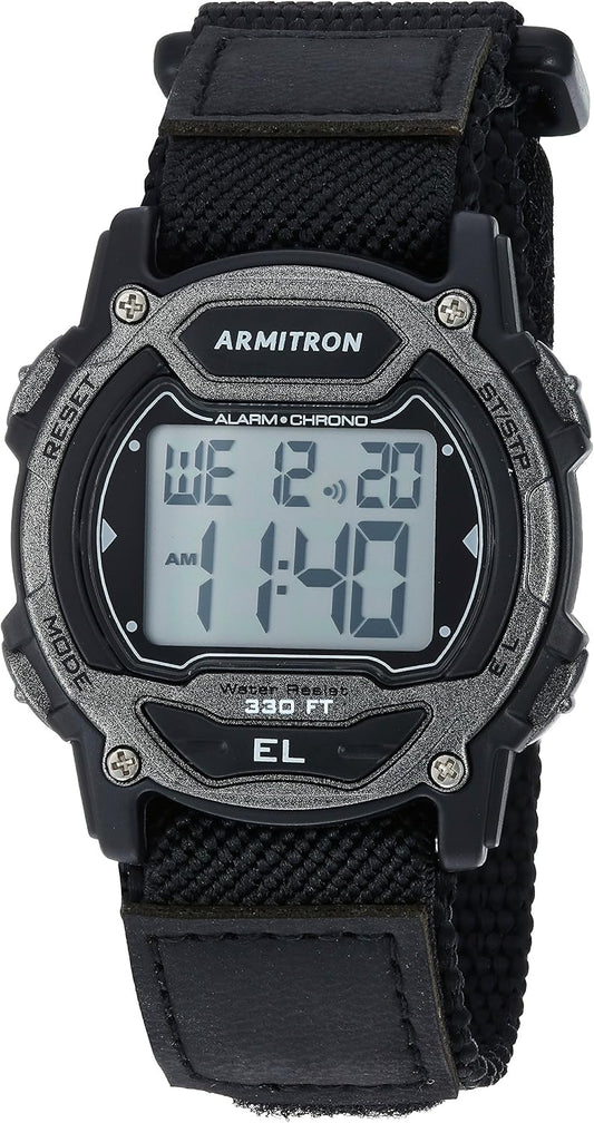 HOTArmitron Sport Unisex Digital Chronograph Nylon Strap Watch, 45-7004