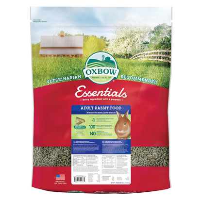 HOTOxbow Essentials Adult Rabbit Food, Timothy Hay Rabbit Pellets, USA, 5 lb