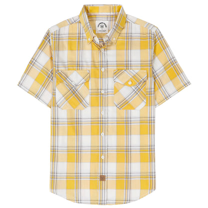 HOTDubinik® Mens Short Sleeve Button Down Two Pockets Soft Vintage Regular Fit Vintage Fishing Casual Shirts
