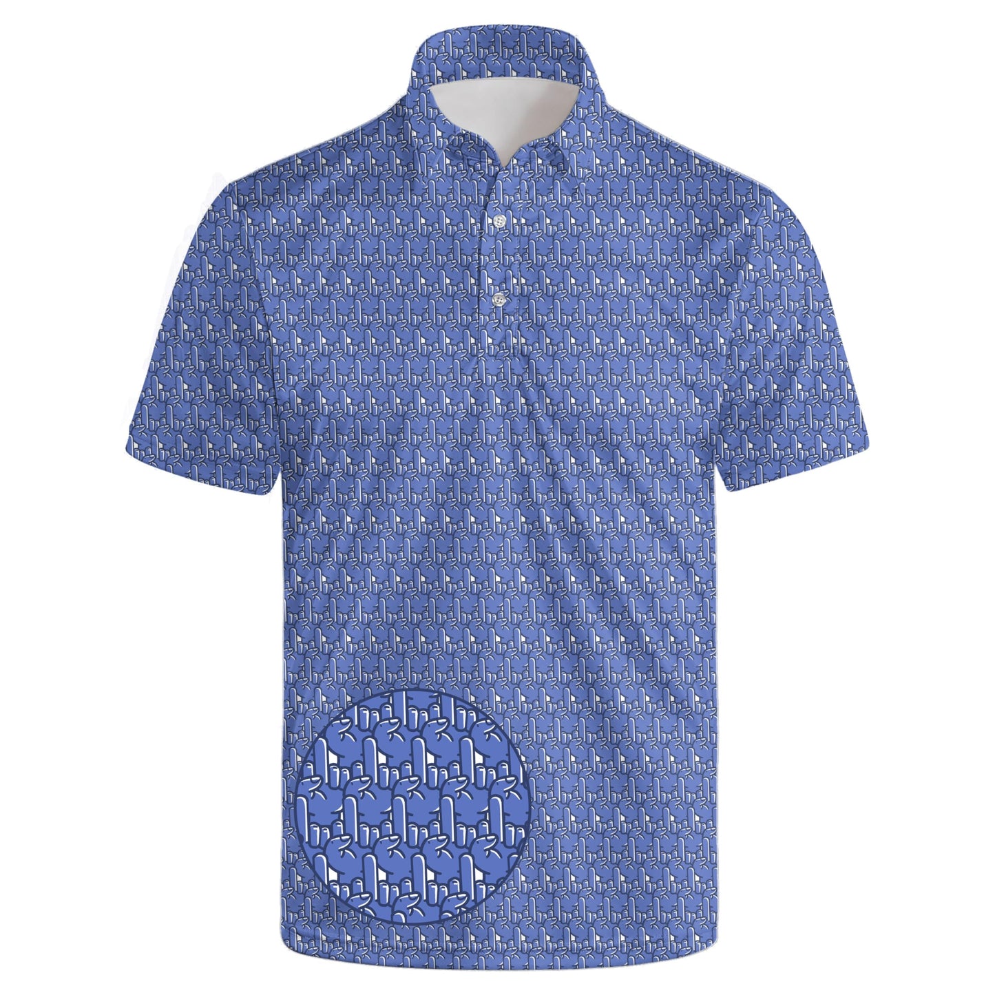 HOTGolf Polos for Men Funny Moisture Wicking Golf Shirts Performance Quick-Dry Polo Shirts Short Sleeve