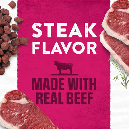 HOTPurina Moist and Meaty Steak Flavor Soft Dog Food Pouches - 36 ct. Pouch