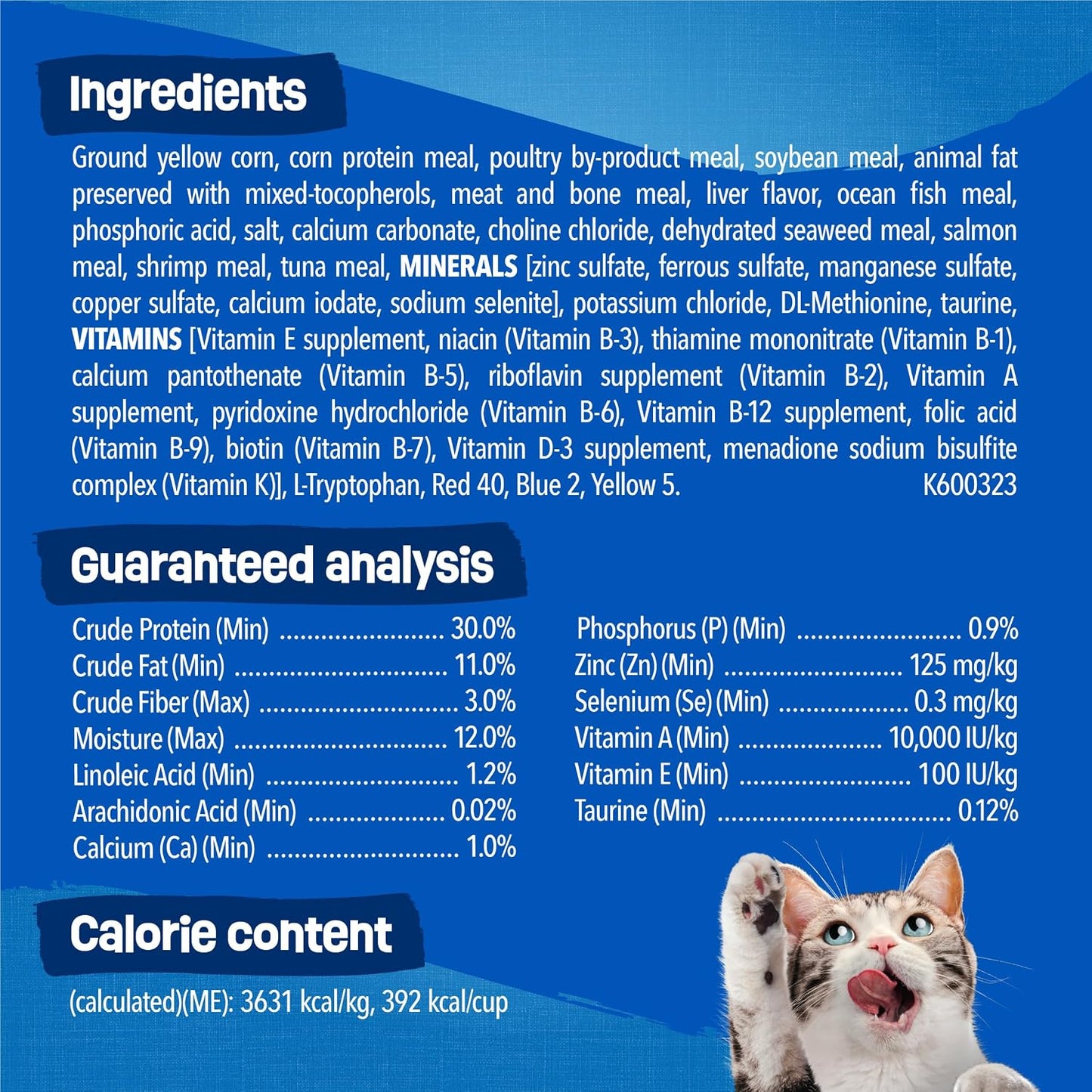 HOTPurina Friskies Dry Cat Food Seafood Sensations With Salmon, Tuna, and Shrimp Flavors - 22 lb. Bag