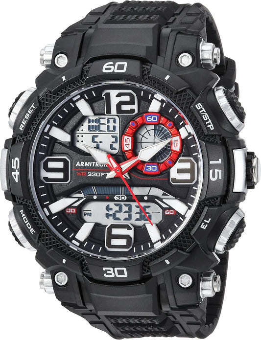 HOTArmitron Sport Men's Analog-Digital Chronograph Resin Strap Watch