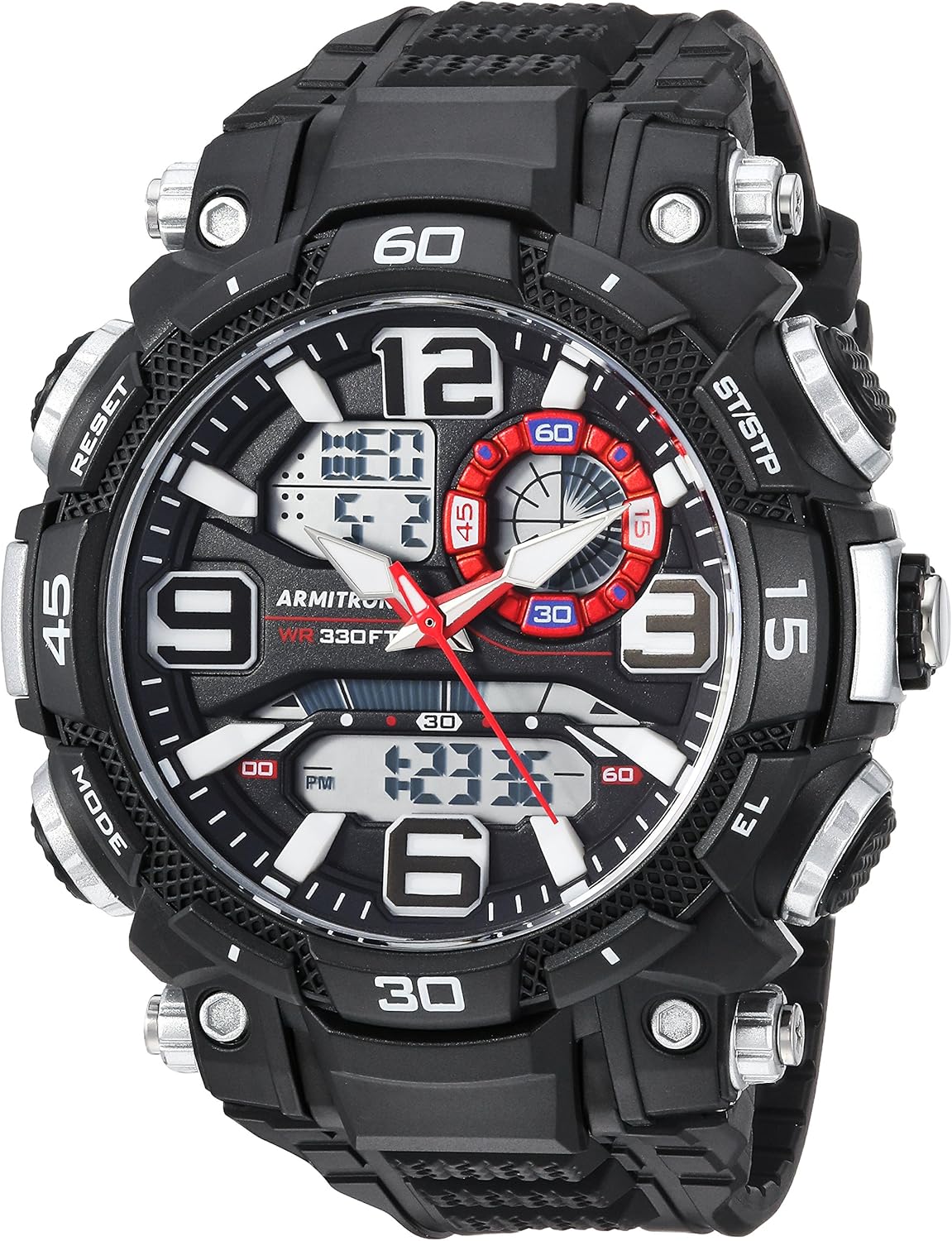 HOTArmitron Sport Men's Analog-Digital Chronograph Resin Strap Watch