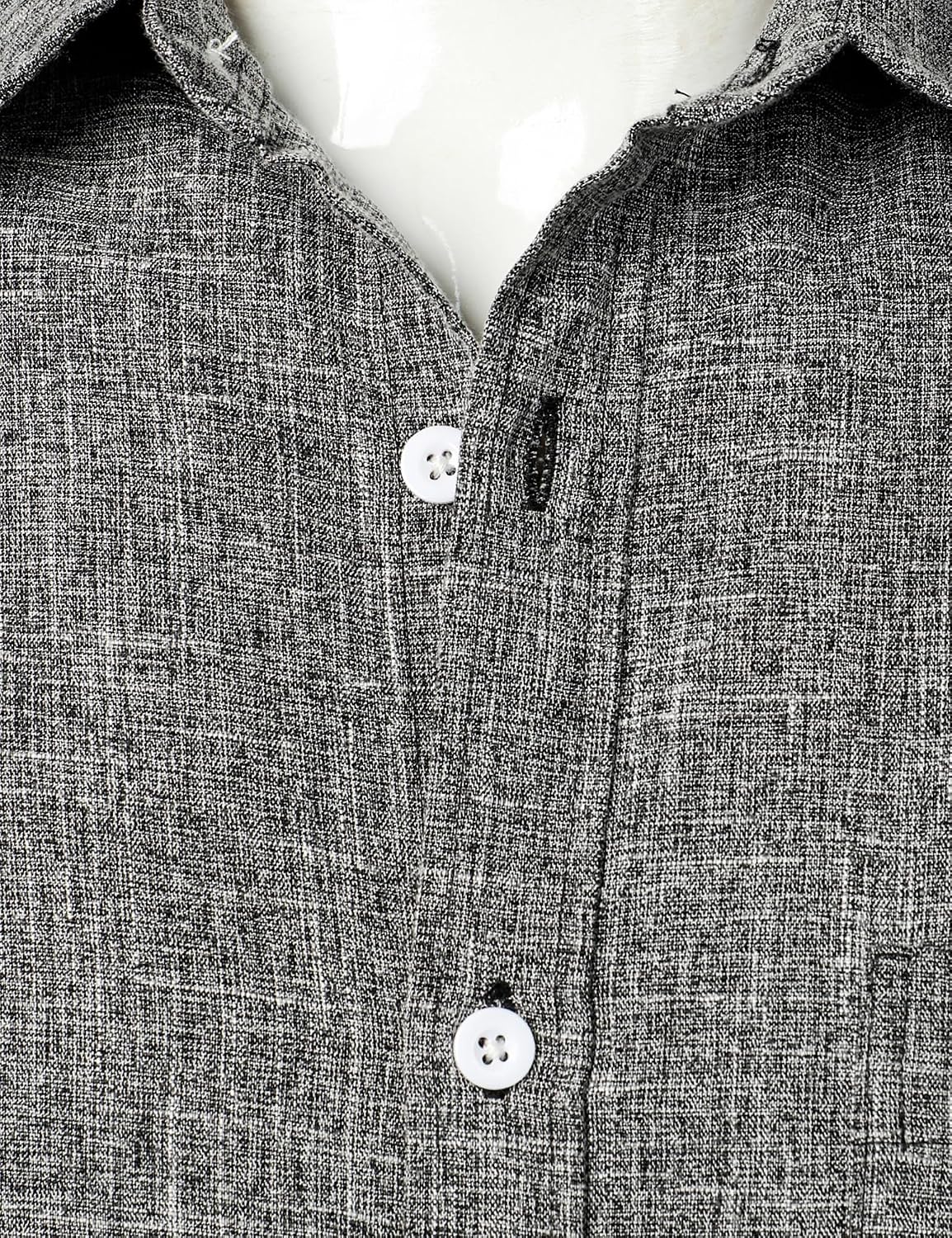 HOTPARKLEES Mens Wrinkle Free Short Sleeve Button Down Shirts Texture Linen Shirts Casual Vacation Beach Summer Tops