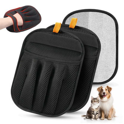 HOTPet Hair Removal Glove for Cats & Dogs, Upgraded Five-Finger Electrostatic Pet Hair Glove, Reusable Magic Brush Pet Hair Remover Tool for Laundry, Couch, Carpet, Car Seat