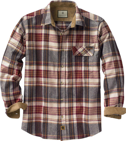HOTLegendary Whitetails Mens Long Sleeve Button Down 100% Cotton Flannel Shirt