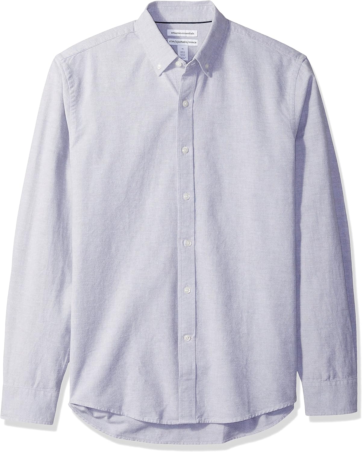 HOTAmazon Essentials Men's Regular-Fit Long Sleeve Oxford Shirt, 100% Cotton
