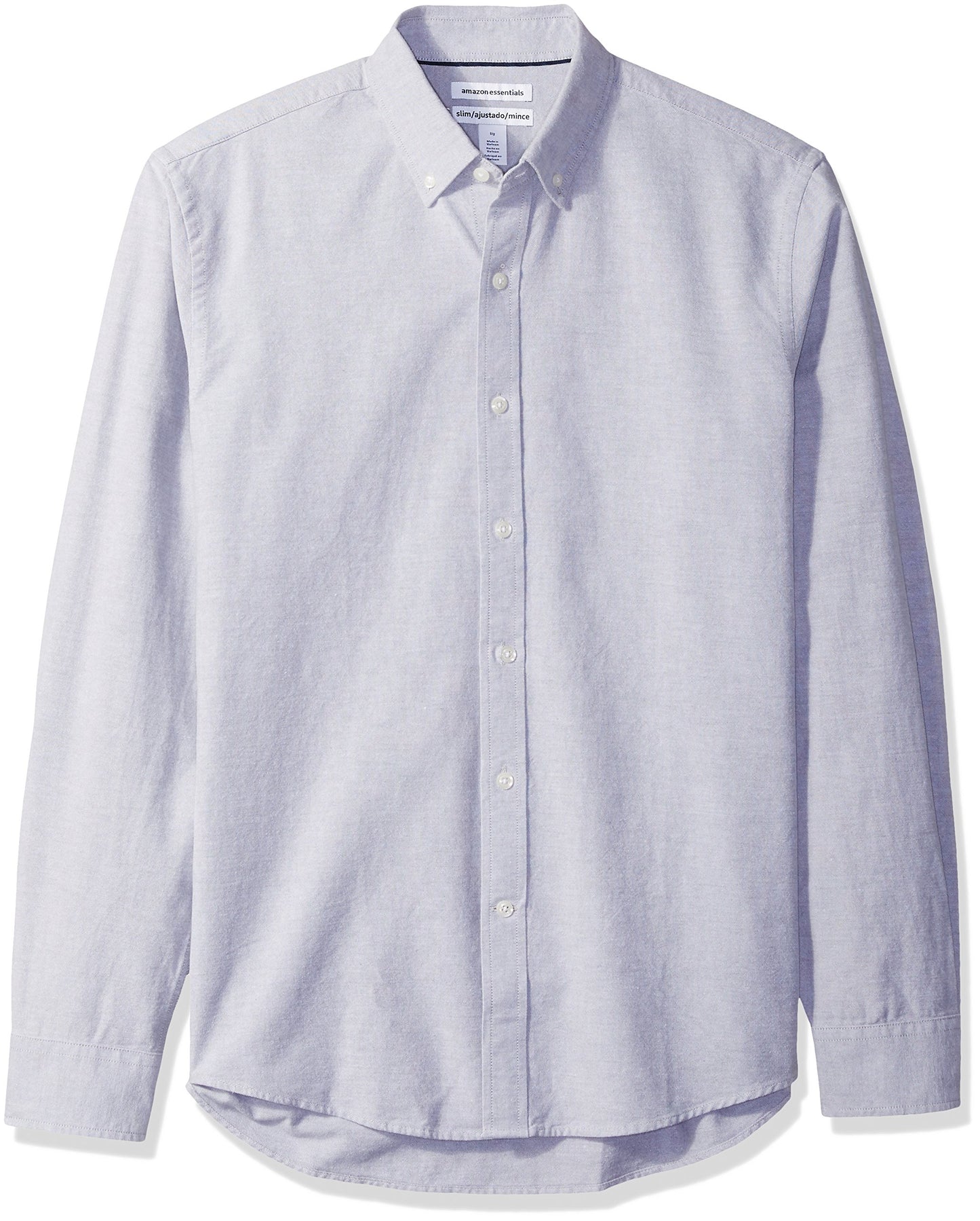 HOTAmazon Essentials Men's Regular-Fit Long Sleeve Oxford Shirt, 100% Cotton