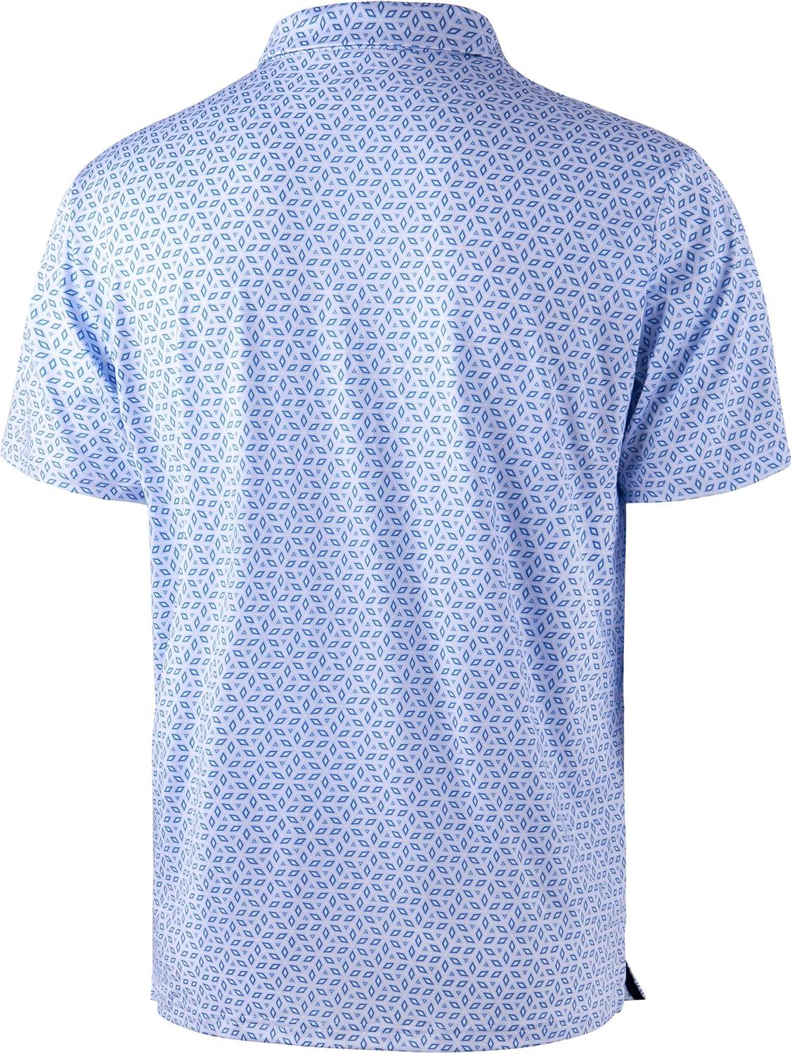 HOTObla Mens Golf Polo Shirts Short Sleeve Dry Fit Performance Moisture Wicking Casual Print Collared Golf Shirts for Men