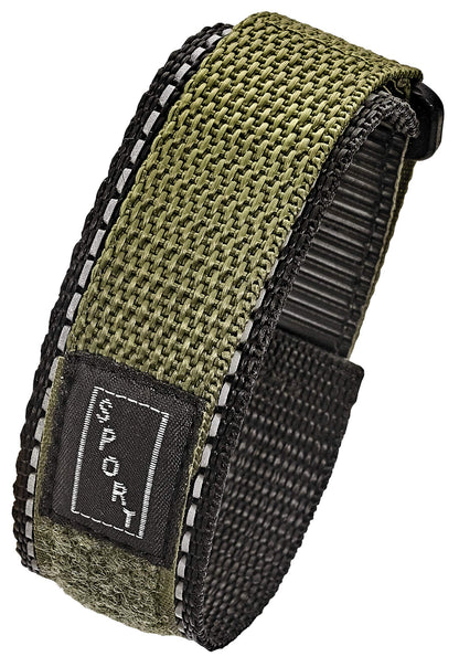HOTAlpine Sporty Nylon Watch Band | Waterproof Velcro Quick Release Watch Bands |Lightweight & Adjustable Watch Straps for Men |Replacement Watch Band Compatible with Regular & Smart Watches