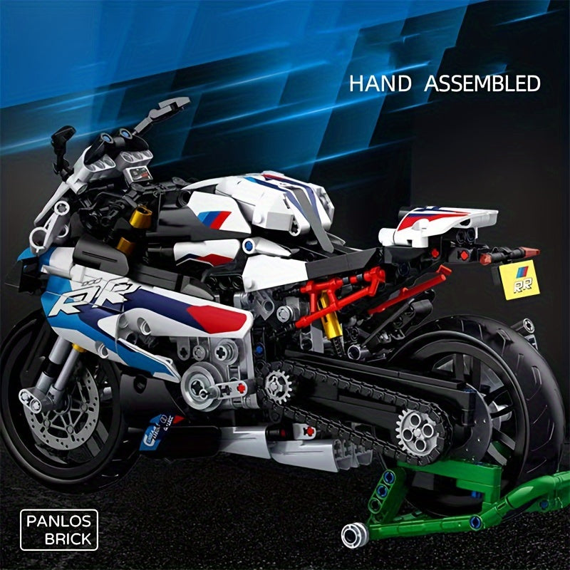 Technical Motorcycle Building Block Model, Vehicle City Racing Car Locomotive Toys Bricks, Motorbike Model, Gifts