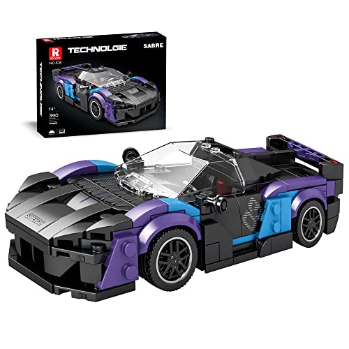 Reobrix 678 McLaren Saber Toy Car Building Blocks, Model Car Kit for Display and Collectible, Race Car Building Toy for Boys and Adults, Com