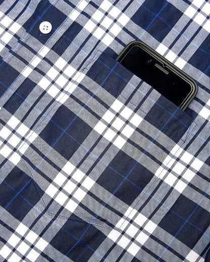 HOTAlimens & Gentle Plaid Mens Short Sleeve Button Down Shirts with Pocket | Lightweight,Button-Down Collar,Regular Fit,Excellent Colors,Breathable,Casual,Cotton Blend,Easy Care
